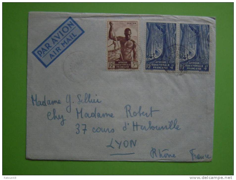 A.E.F.  - Lettre  Par Avion De 1948 - - Storia Postale