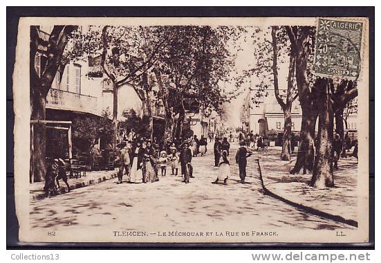 ALGERIE - Tlemcen - Le Méchouar Et La Rue De France - Tlemcen