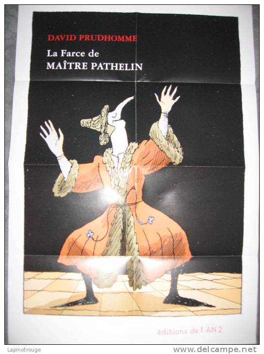 Affiche PRUDHOMME David Pour La Farce De Maitre Pathelin - Posters