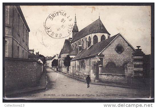 SARTHE - Mamers - La Grande Rue Et L'église Notre Dame - Mamers