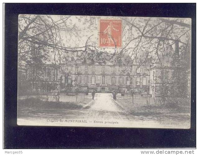 Chateau De Montmirail Entrée Principale édit.prieur Belle Carte - Montmirail