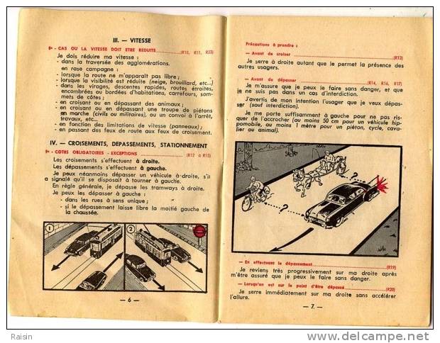 Ancien Permis De Conduire  Codes Rousseau Année 60 ?  167 X 115mm 32 Pages. BE - Auto