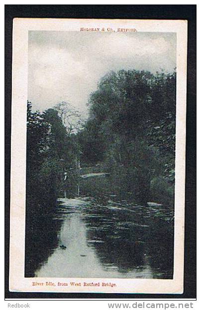 1904 Postcard River Idle From West Retford Bridge Nottinghamshire Worksop Postmark - Ref 198 - Andere & Zonder Classificatie