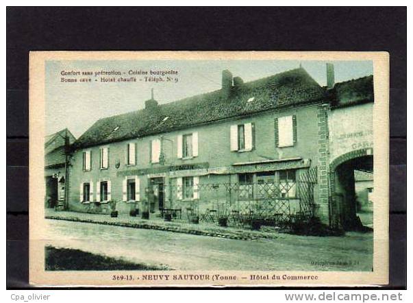 89 NEUVY SAUTOUR Hotel Du Commerce, Ed Grospiron 36913, 193? - Neuvy Sautour