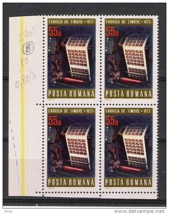 Roemenie Y/T 2705 (**) In Blok Van 4. - Unused Stamps