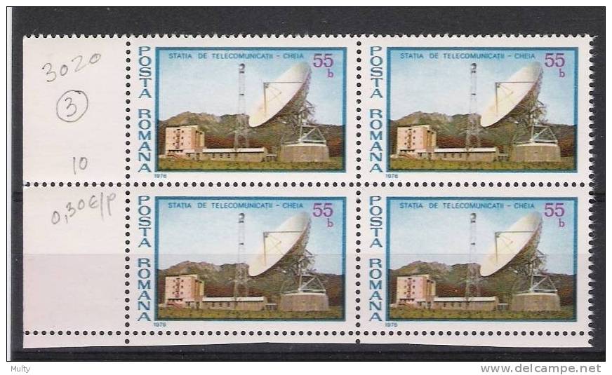 Roemenie Y/T 3020 (**) In Blok Van 4. - Unused Stamps