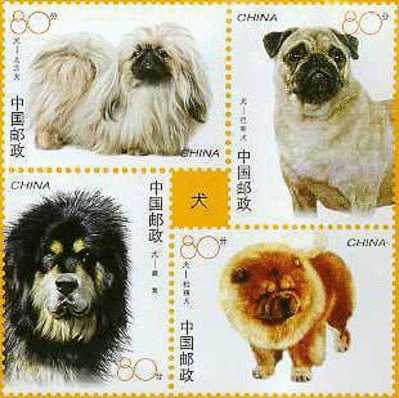 2006-6 CHINA PET DOG 4V STAMP - Unused Stamps