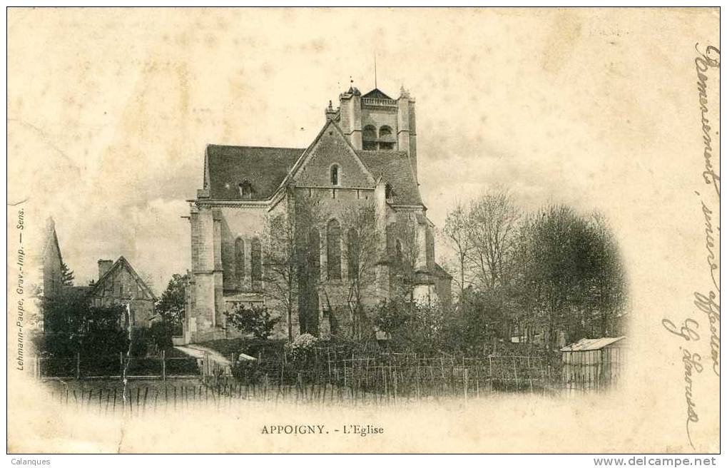CPA Appoigny - L'église - Appoigny