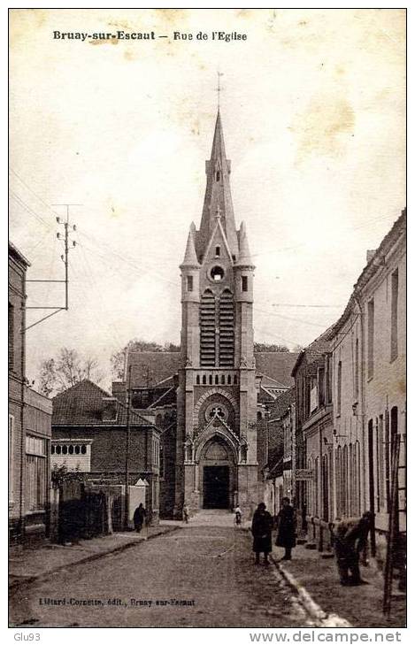 CPA - Bruay Sur Escaut (59) - Rue De L'église - Bruay Sur Escaut