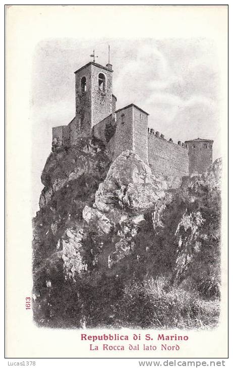 REPUBBLICA DI S MARINO / LA ROCCA DAL LATO NORD / DOS NON DIVISE - San Marino