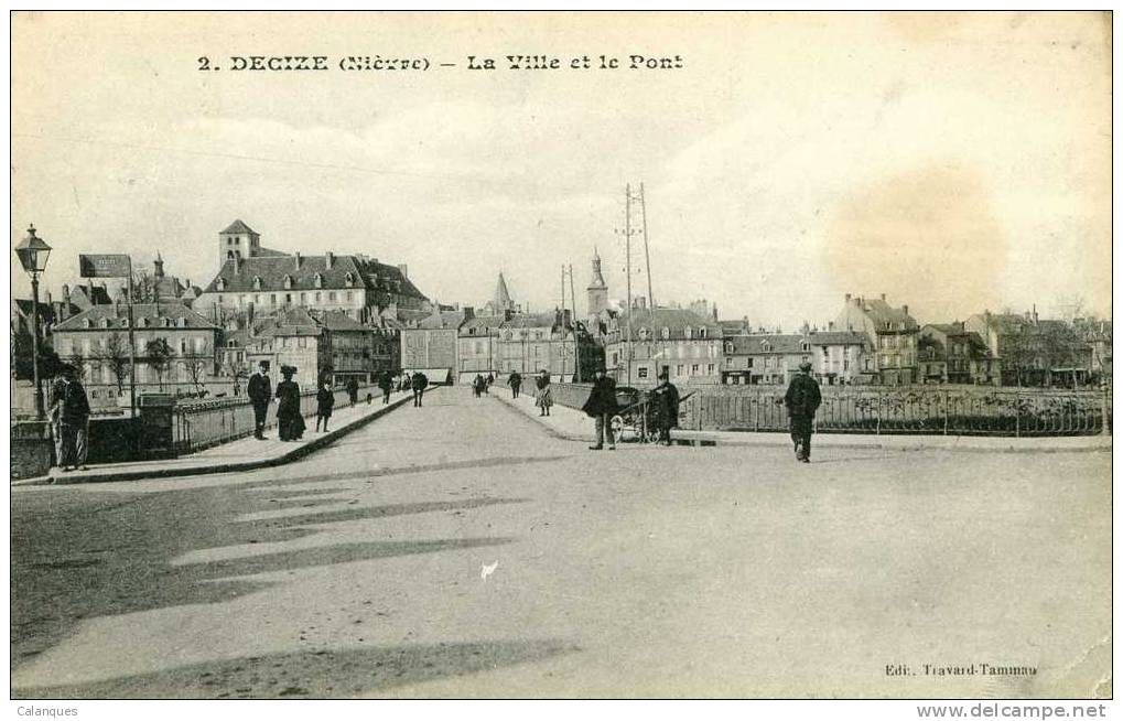 CPA Décize - La Ville Et Le Pont - Decize