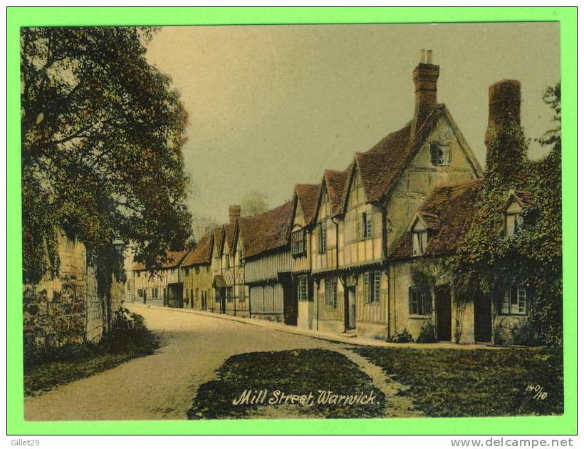 WARWICK, ENGLAND - MILL STREET - THE KNIGHT COLLECTION OF BRITISH VIEW CARDS - - Warwick