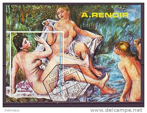 Guinea Ecuatorial Bloch 56 Gestempelt Renoir - Nudes