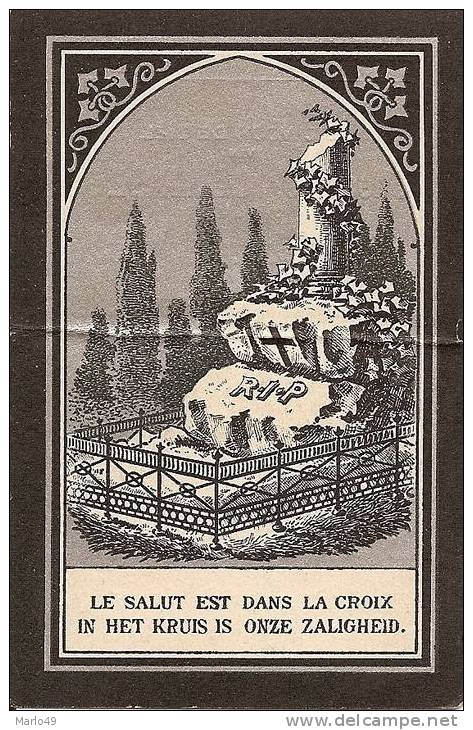 DP. THEOPHIEL CORNELIS - ° KNESSELARE - + ROKSEM 1909 IN DE OUDERDOM VAN 54 JAAR - Religione & Esoterismo