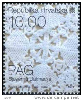 PAG LACE - CROATIAN ETHNOGRAPHIC HERITAGE  ( Croatia MNH** ) Folklore Folclore Folk - Textile