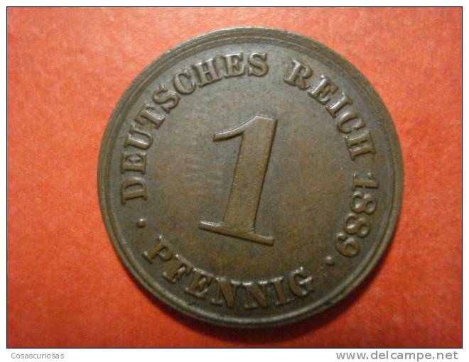 1414 GERMANY ALEMANIA  1 PFENNIG    AÑO / YEAR  1889 D  XF+ - 1 Pfennig