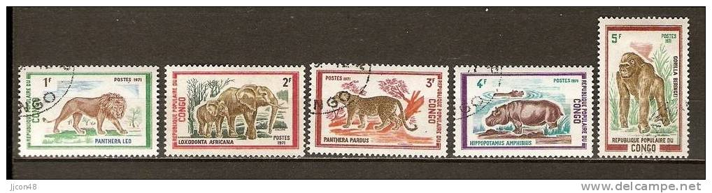 Congo 1972  Wild Animals - Afgestempeld