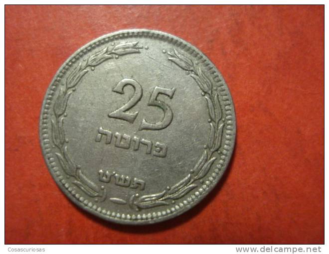 1424  ISRAEL  25 PRUTOT      AÑO / YEAR  1949 NOT PEARL VF - Israel