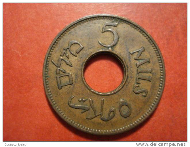 1442   PALESTINE PALESTINA  5 MILS  COIN AÑO / YEAR  1942  EF- - Otros – Asia