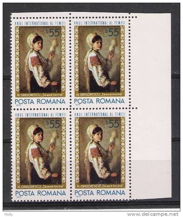 Roemenie Y/T 2894 (**) In Blok Van 4. - Unused Stamps