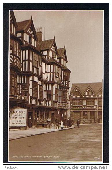 Judges Real Photo Postcard Shrewsbury Shropshire Lloyds Bank - Ireland's Mansion - S.N. Cooke Needlework &   - Ref 200 - Shropshire