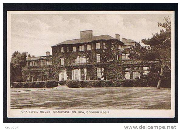 Early Postcard Craigwell House Craigwell-on-Sea Bognor Regis Sussex - Ref 200 - Bognor Regis