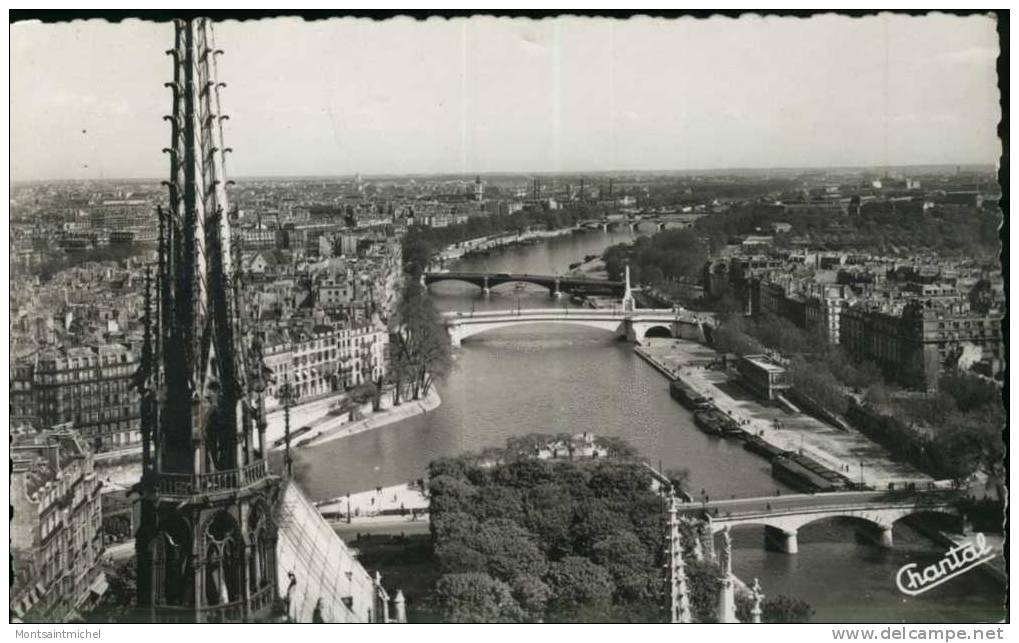 Paris 75. La Flèche De Notre-Dame. La Seine. - La Seine Et Ses Bords