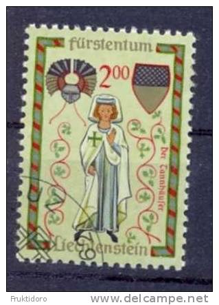 Liechtenstein Mi 423 Minnesänger: Tannhäuser - Medieval Singers - Used Stamps