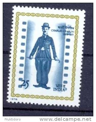 India Mi 760 Charles Chaplin 1978 * * - Nuovi