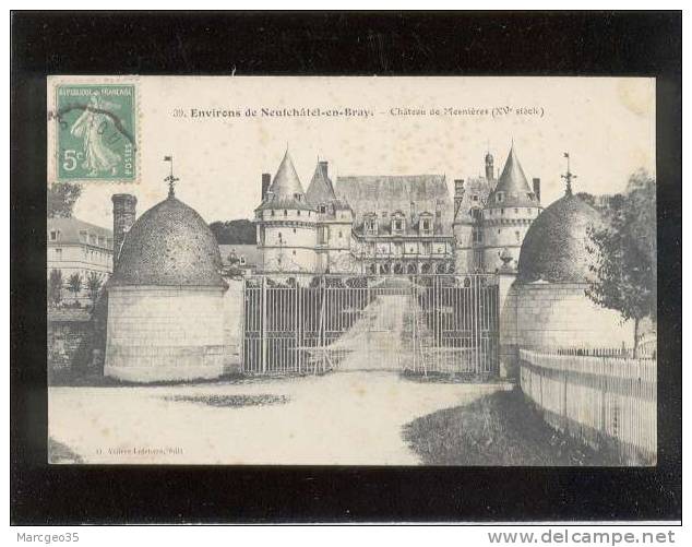 Env.de Neufchatel En Bray Chateau De Mesnières édit. Villers Lefebvre N° 39  Belle Carte - Gournay-en-Bray