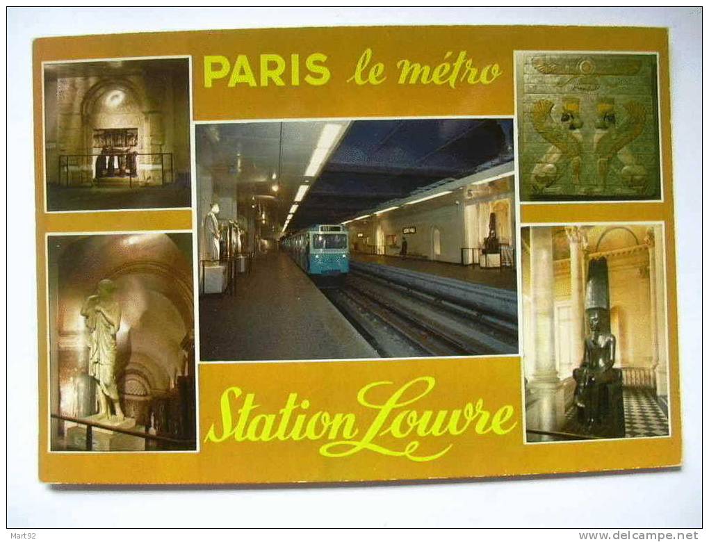 PARIS   STATION LOUVRE - U-Bahnen