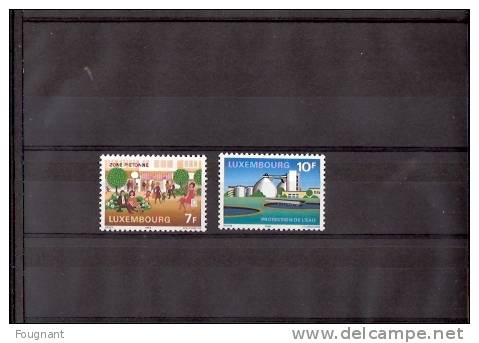 LUXEMBOURG:1984:Série .N°1045/6 NSC.Protection De LEnvironnement. - Unused Stamps