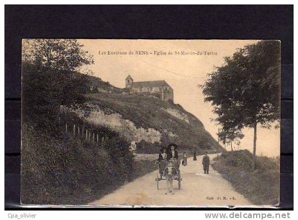 89 ST MARTIN DU TERTRE Chapelle, Eglise, Animée, Ane Attelé, Ed PRS, Environs De Sens, 191? - Saint Martin Du Tertre