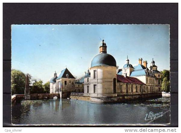 89 TANLAY Chateau, Chapelle, Douves, Couleur, Ed Mignon 9842, CPSM 9x14, 195? - Tanlay