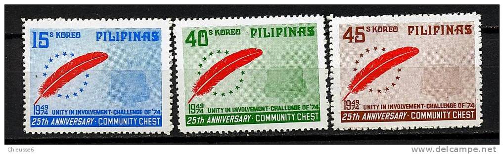 Philippines ** N° 960 à 962 - Jubilé D´or Du Mouvement De Fonds Pour La Communauté - Filippijnen