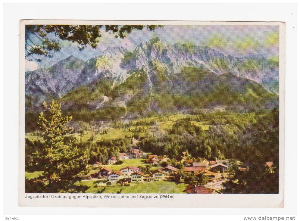 Bayern   (407)   Zugspitze Grainau Gegen Alpspitze, Waxenstein Und Zugspitze - Zugspitze