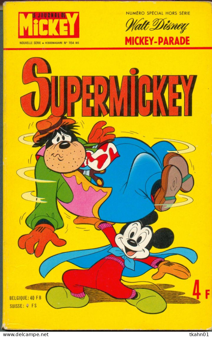 MICKEY-PARADE N° 1154-BIS  "  SUPERMICKEY  " DE  1974 - Mickey Parade