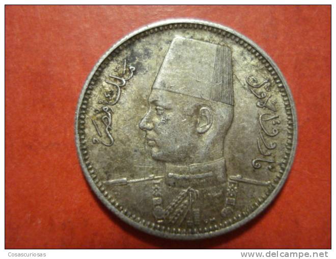 1462   EGYPT EGYPTE EGIPTO   2 PIASTRAS SILVER COIN PLATA      AÑO / YEAR  1942  XF+ - Egypt