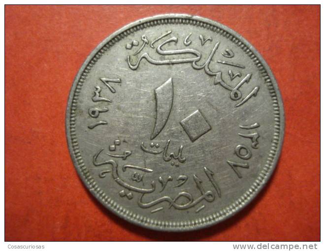 1474   EGYPT EGYPTE EGIPTO   10  MILLIEME      AÑO / YEAR  1938 VF- - Egipto