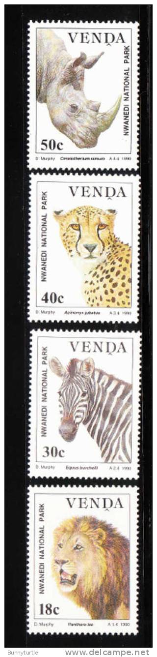 South Africa Venda 1990 Wildlife Conservation Nwanedi National Park Lion Rhino MNH - Venda