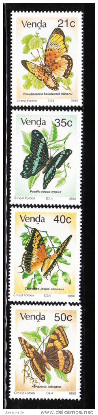 South Africa Venda 1990 Butterflies MNH - Venda