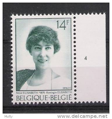 Belgie OCB 1808 (**) Met Plaatnummer 4 - 1971-1980