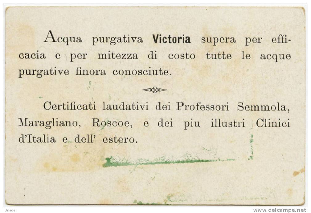 FIGURINA CROMO ACQUA VICTORIA SORGENTE DI BUDA ANNO FINE 1800 - Victoria