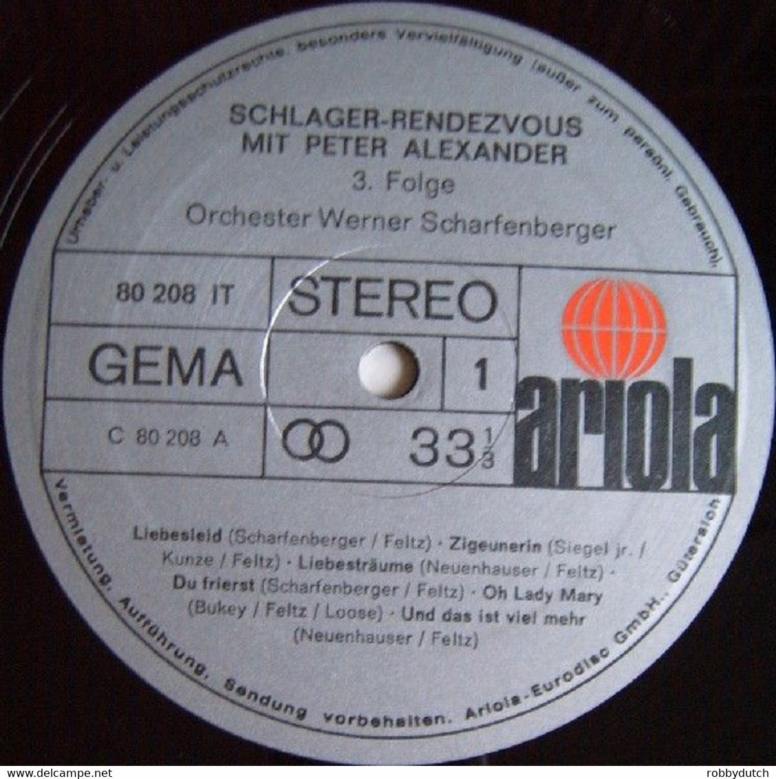 * LP * SCHLAGER-RENDEZVOUS Mit PETER ALEXANDER 3.Folge (Germany 1970) - Sonstige - Deutsche Musik