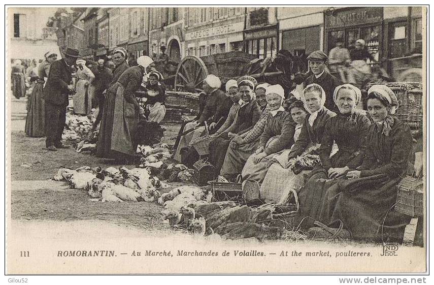 41-- Romorantin -- Au Marché  , Marchandes De Volailles --- - Romorantin