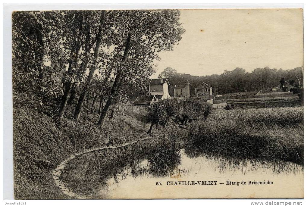 78  CHAVILLE - VELIZY   Etang De Brisemiche .  écrite 1918 Non Timbrée - Chaville