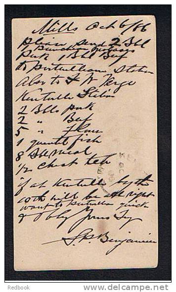 1896 Postal Stationery Card Port Williams Station To Halifax Backstamped Kentville Canada - Ref 205 - 1860-1899 Victoria