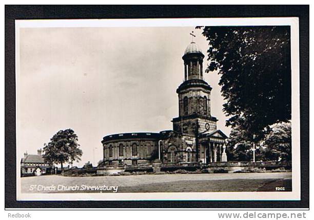 Real Photo Postcard St Chads Church Shresbury Shropshire Salop  - Ref 205 - Shropshire