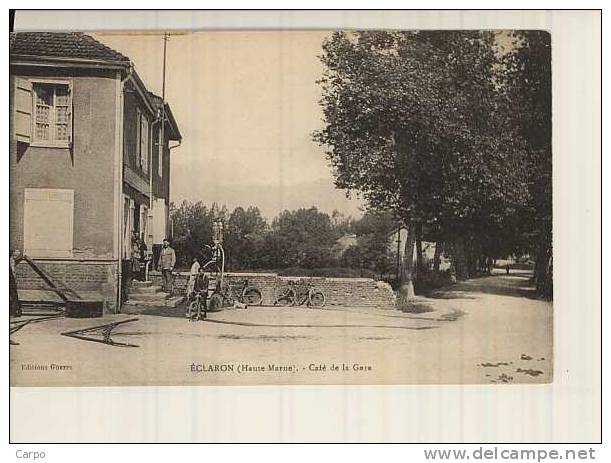 ÉCLARON. - Café De La Gare. - Eclaron Braucourt Sainte Liviere