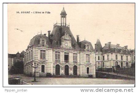 49 SEGRE * L'Hôtel De Ville * Belle Cpa Postée En 1925 - Segre